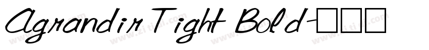 Agrandir Tight Bold字体转换 Agrandir Tight Bold字体转换
